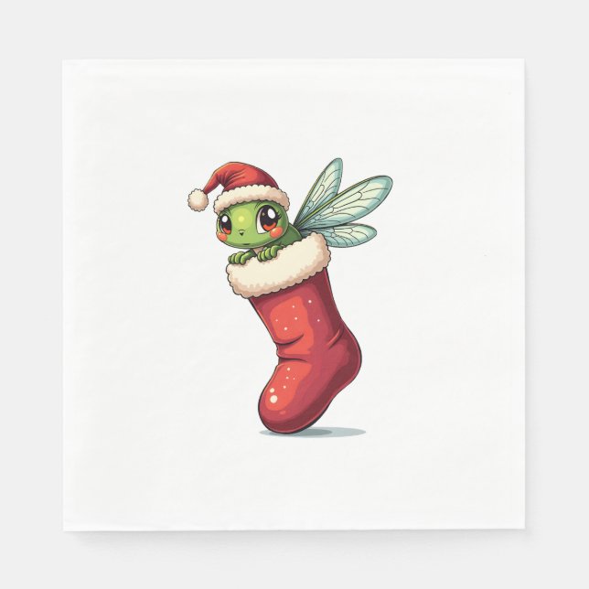 Stocking Stuffer Dragonfly Napkins (Front)