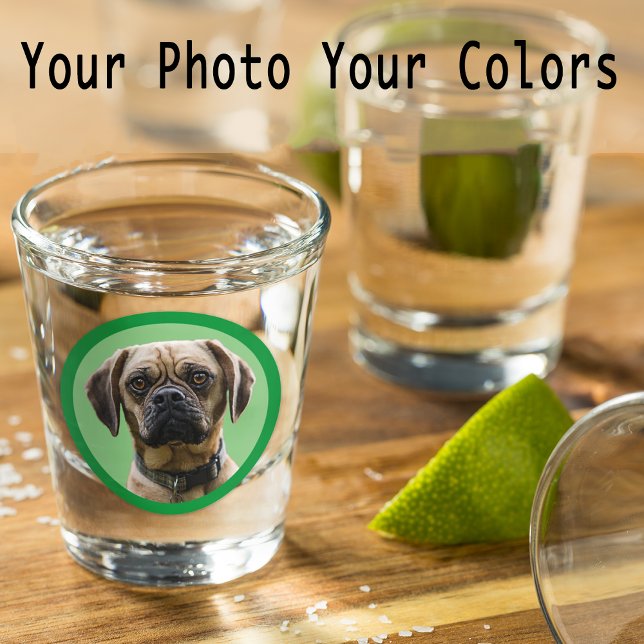 Stocking Stuffer Pet Dog Mom Dad Lover Photo Shot Glass (Creator Uploaded)