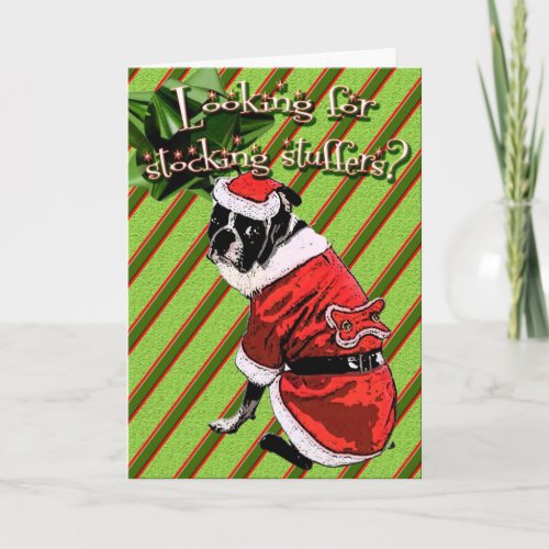 Stocking Stuffer Surprise Holiday Card