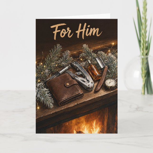 Stocking Stuffers Men Card (Front)