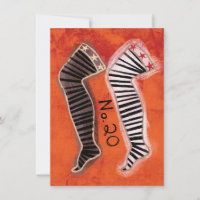 Stockings Number 20 Greeting Card - Fun Fashion