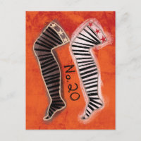 Stockings Number 20 Postcard - Fun Fashion