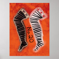 Stockings Number 20 Poster Wall Art - Fun Fashion