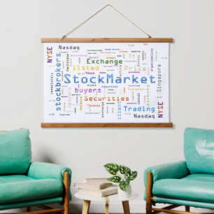 StockMarket Design Hanging Tapestry