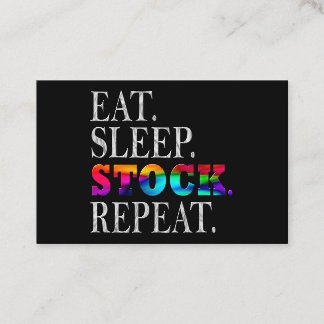 stocks stock market finance business card (Front)