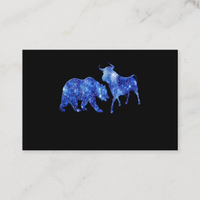 stocks stock market finance business card (Front)