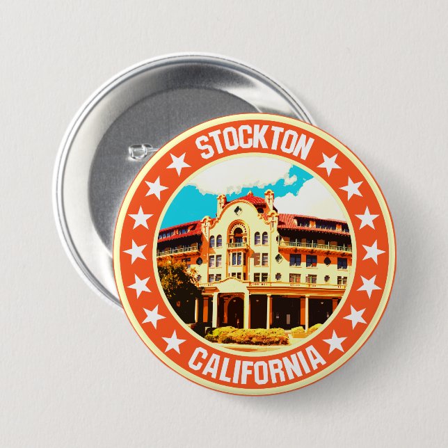 Stockton                                           button (Front & Back)