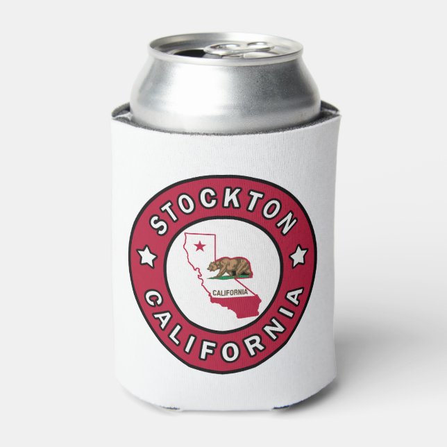Stockton California Can Cooler (Can Front)