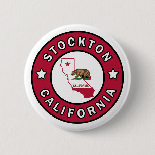 Stockton California Pinback Button