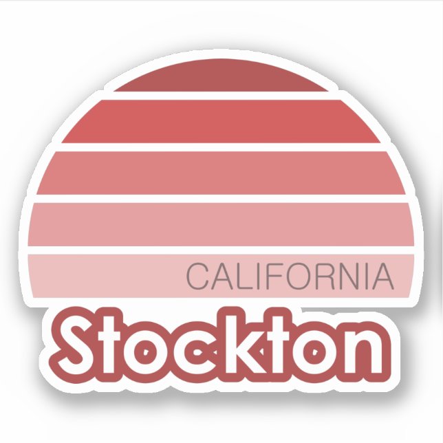 Stockton California Sticker (Front)