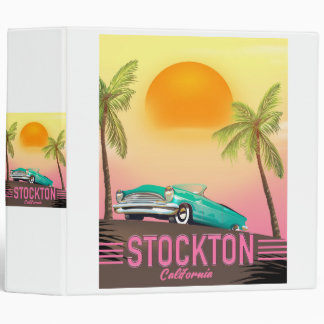 Stockton California USA 3 Ring Binder