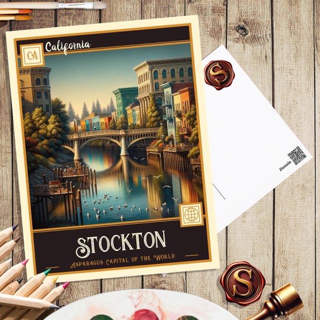 Stockton, California | Vintage Postcard (Creator Uploaded)