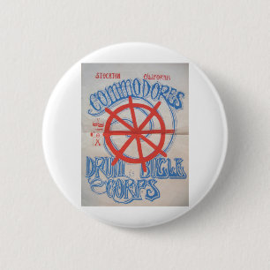 Stockton Commodores Drum and Bugle Corps Poster Button