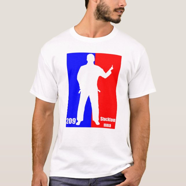 Stockton MMA - 209 "Hey Buddy" Pro Logo T T-Shirt (Front)