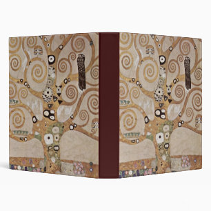 Stoclet Fries Tree Of Life 3 Ring Binder