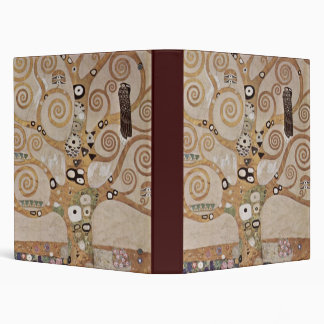Stoclet Fries Tree Of Life 3 Ring Binder