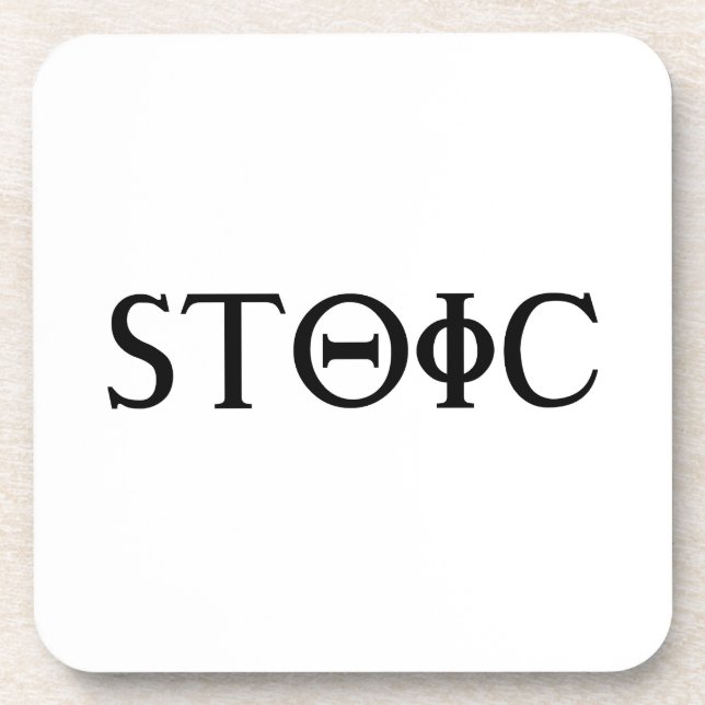 Stoic Beverage Coaster (Front)