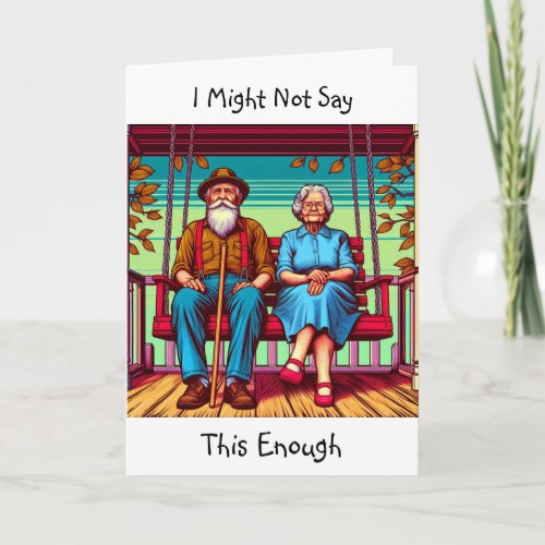 Stoic but Sentimental  I Love You Card