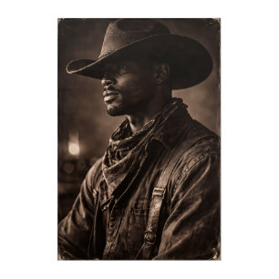 Stoic Cowboy Acrylic Print