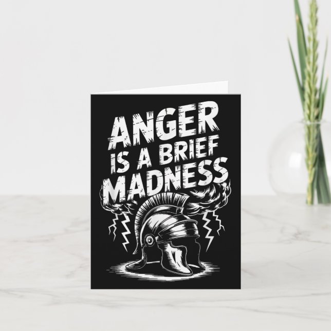Stoic Philosoper Quote Motivational Stoicism Senec Card (Front)