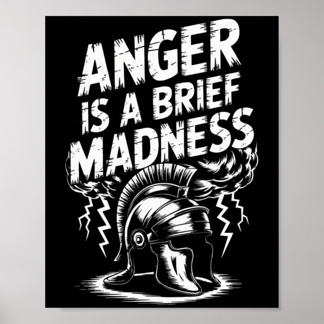 Stoic Philosoper Quote Motivational Stoicism Senec Poster (Front)