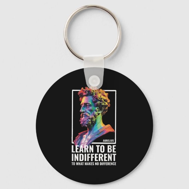 Stoic Philosopher Wisdom Marcus Aurelius Philosoph Keychain (Front)