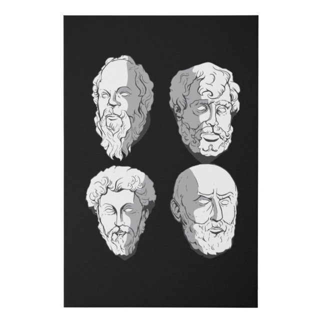 Stoic Philosophers Faux Canvas Print (Front)