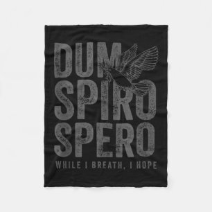 Stoic Philosophy Gray Translation Stoicism Dum Spi Fleece Blanket