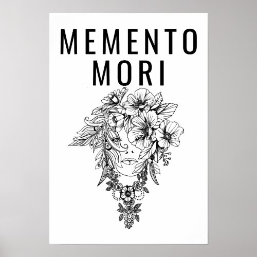 Stoic philosophy Memento Mori Marcus Aurelius  Poster