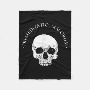 Stoic Philosophy Premeditatio Malorum Skull Stoici Fleece Blanket