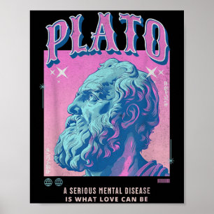 Stoic Plato Pastel Y2k Retro Aesthetic Stoicism Ph Poster