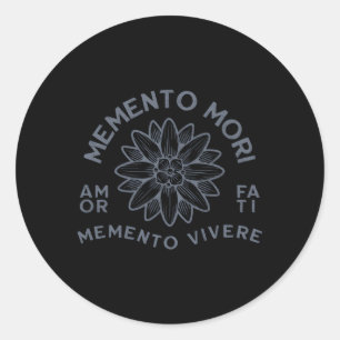 Stoic Quote Amor Fati Dala Classic Round Sticker