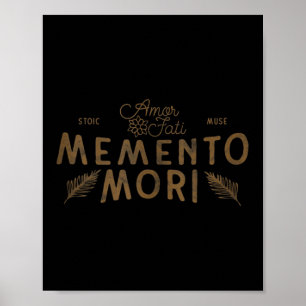 Stoic Quote _ Amor Fati _ Memento Mori _ Boho Jung Poster