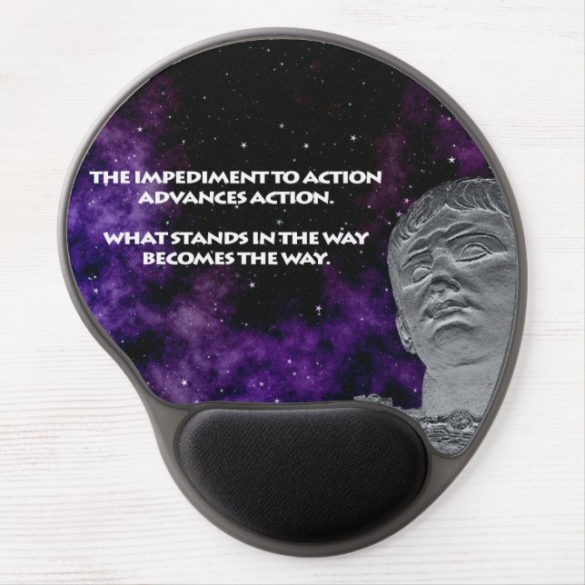 Stoic Quote Gel Mouse Pad (Front)