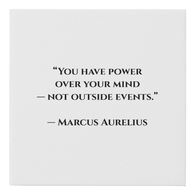 Stoic Quote Marcus Aurelius Mug Faux Canvas Print (Front)