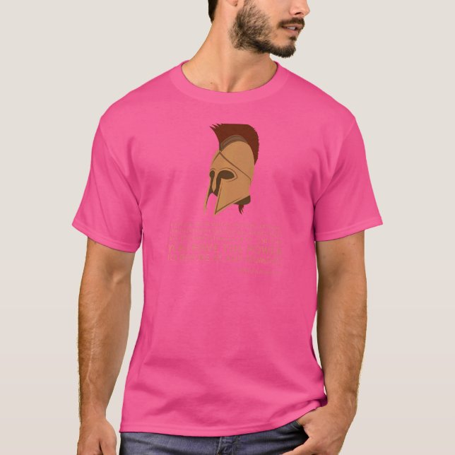 Stoic Quote  Marcus Aurelius Philosophy  Greek Phi T-Shirt (Front)