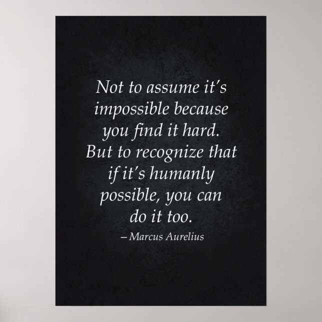 Stoic Quote - Motivational Poster (Front)