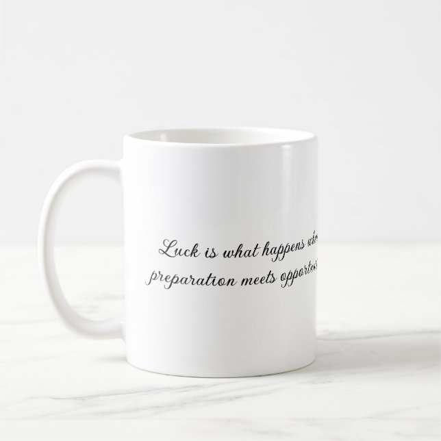 Stoic quotes about Luck Mug (Left)