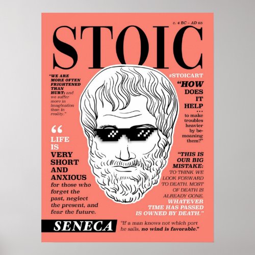 Stoic Seneca Poster