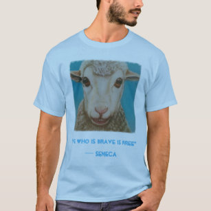 Stoic Sheep Shirt with Seneca's quote