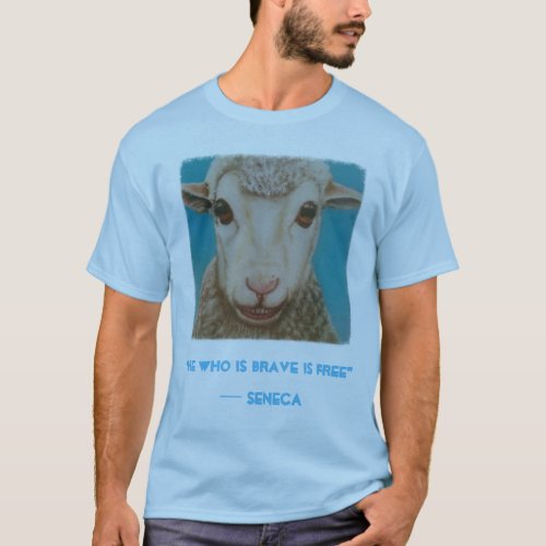 Stoic Sheep Shirt with Senecas quote