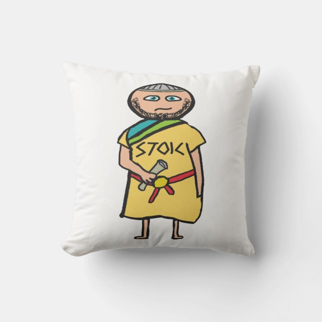 Stoic Throw Pillow (Front)