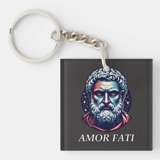 Stoicism - Amor Fati Keychain (Front)