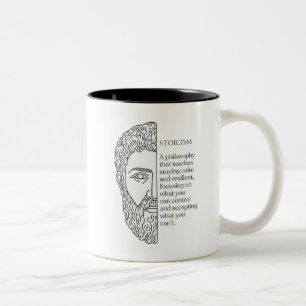 Stoicism Definition Two-Tone Coffee Mug