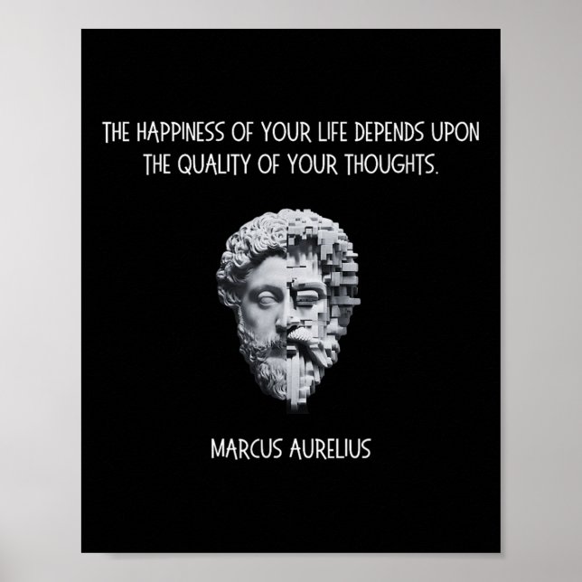 Stoicism Marcus Aurelius Quote _1  Poster (Front)