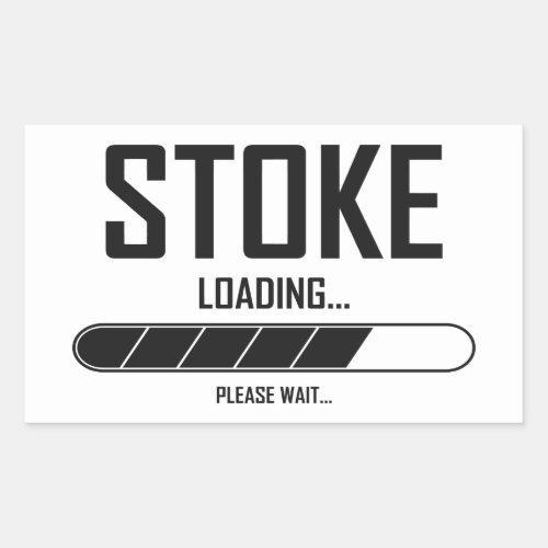 Stoke Loading Rectangular Sticker