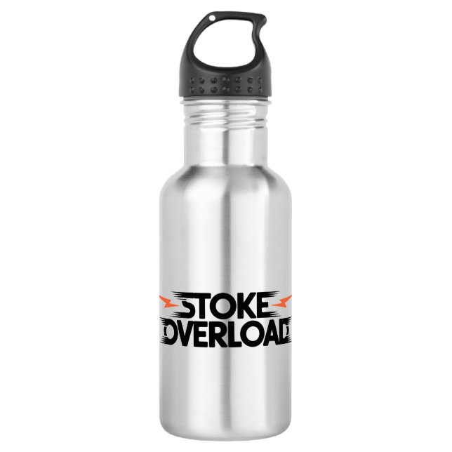 Stoke Overload Lightning Stainless Steel Water Bottle (Front)