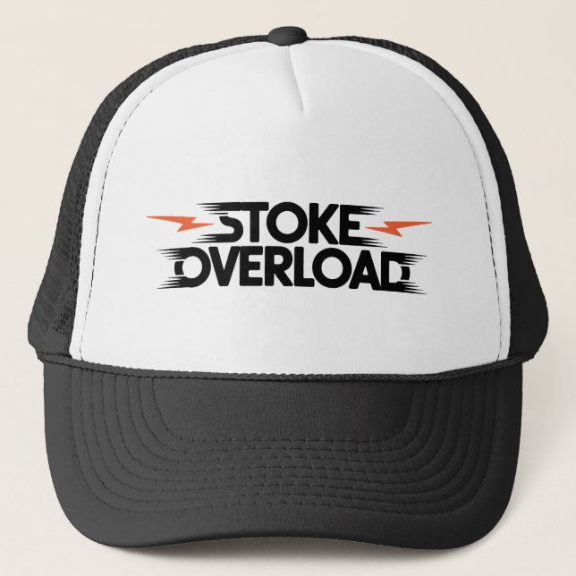 Stoke Overload Lightning Trucker Hat (Front)