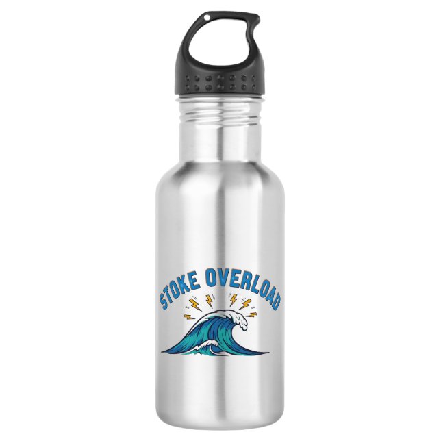 Stoke Overload Wave Stainless Steel Water Bottle (Front)