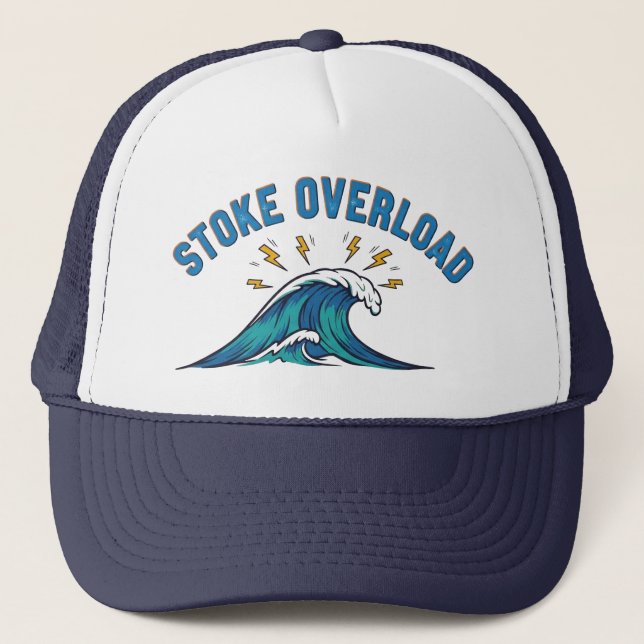 Stoke Overload Wave Trucker Hat (Front)